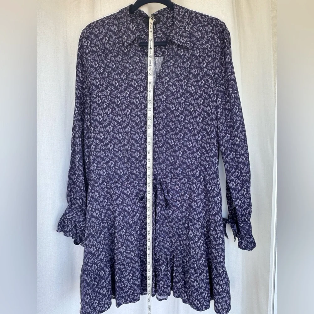 Paige Denisa Floral drop waist dress in Parisan Night Papyrus Meadow 
Size S - Picture 6 of 10